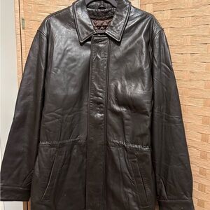 Men's Vintage Dark Brown Leather Jacket